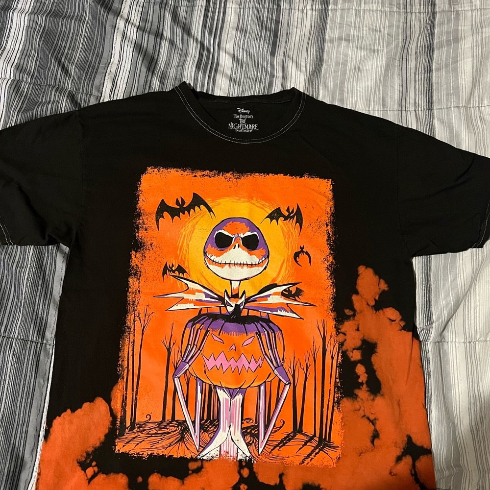 Disney Black and Orange Jack Skellington Tee